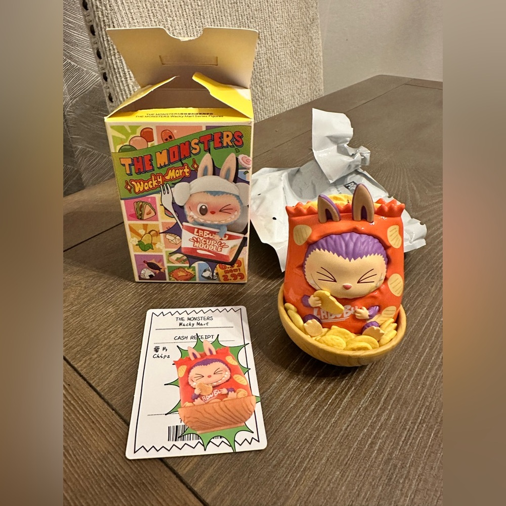 Pop‎ Mart Monsters Wacky Mart CHIPS Figure Confirmed Labubu Authentic